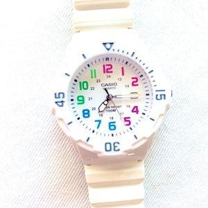 CASIO Rainbow White Watch